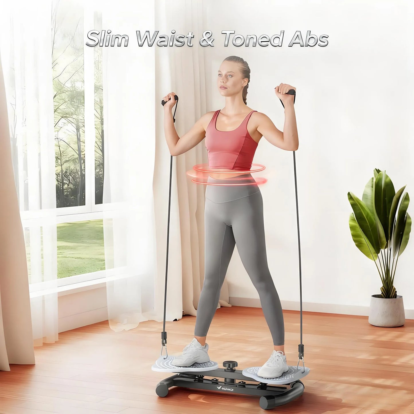 Portable Waist Twister: Tone Your Core, Massage Your Feet—Anywhere at Home