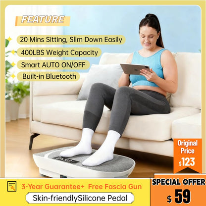 【Direct Deal🎁】Easy Slim Vibration Plate Exercise Machine (Sit & Lose) + Free Gift!