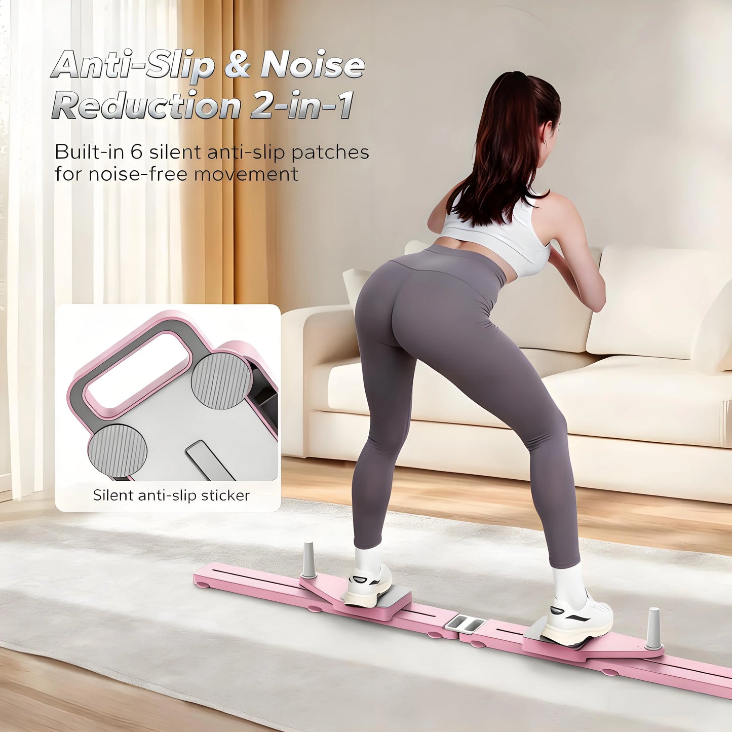 Multi-Functional Split Exercise Board: Full-Body Workouts in One Compact Device