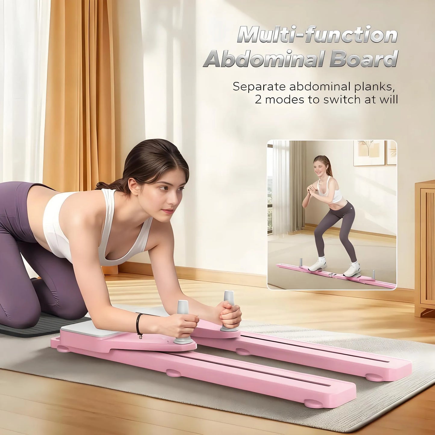 Multi-Functional Split Exercise Board: Full-Body Workouts in One Compact Device
