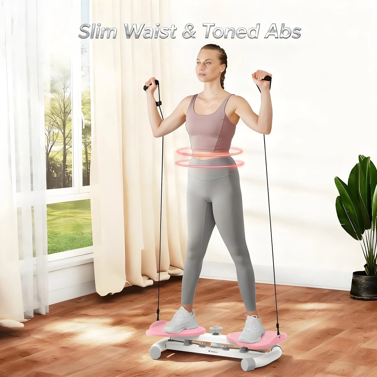 Portable Waist Twister: Tone Your Core, Massage Your Feet—Anywhere at Home